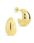 Eclipse Polished Hoop Earrings