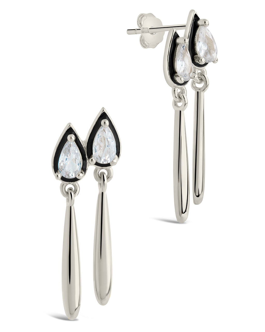 Nyx CZ & Enamel Dangle Earrings
