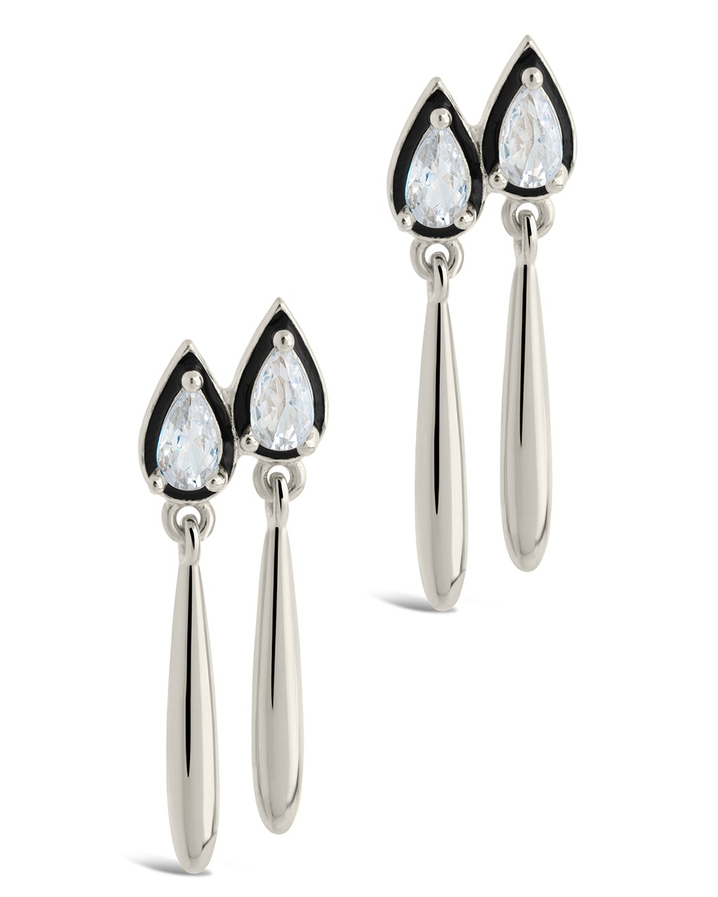 Nyx CZ & Enamel Dangle Earrings