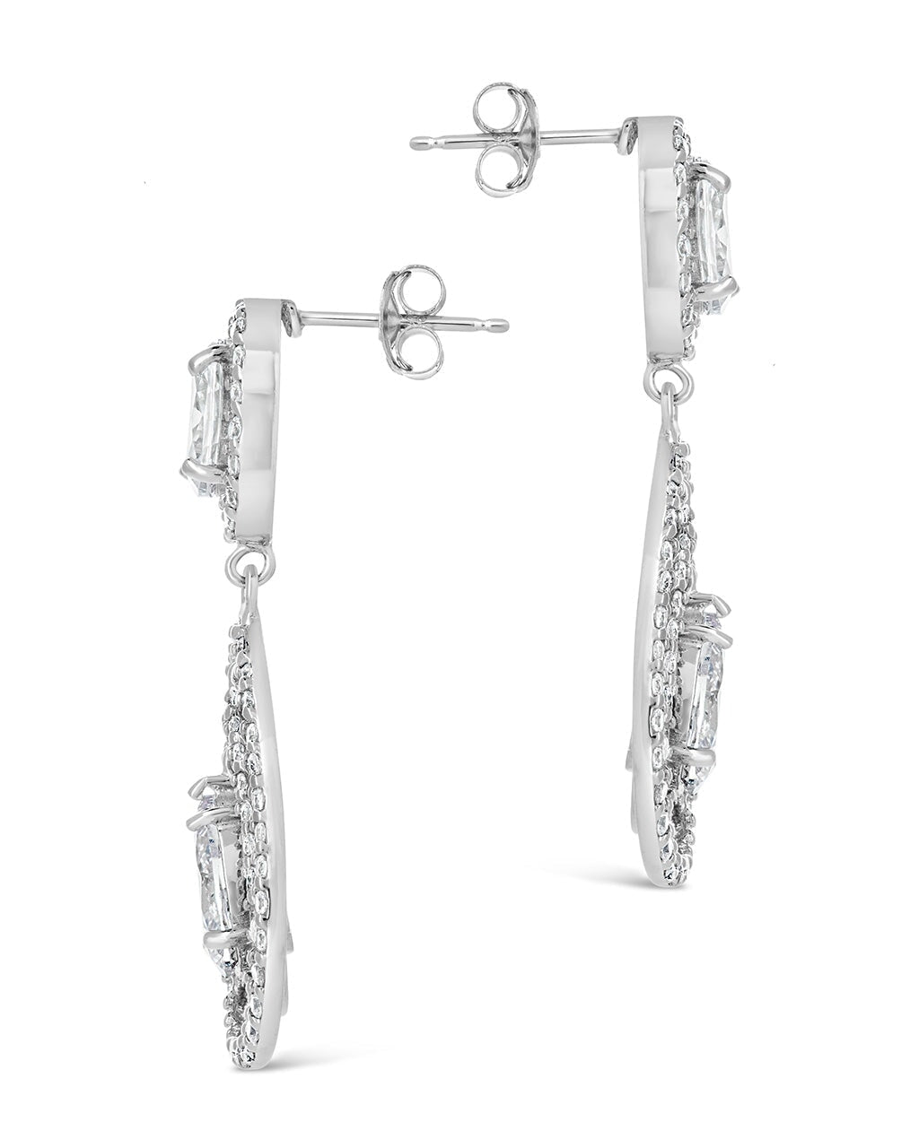 Cheyenne CZ Drop Stud Earrings