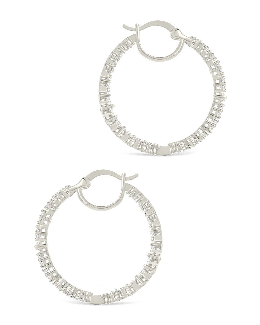 Aaliyah CZ Hoop Earrings