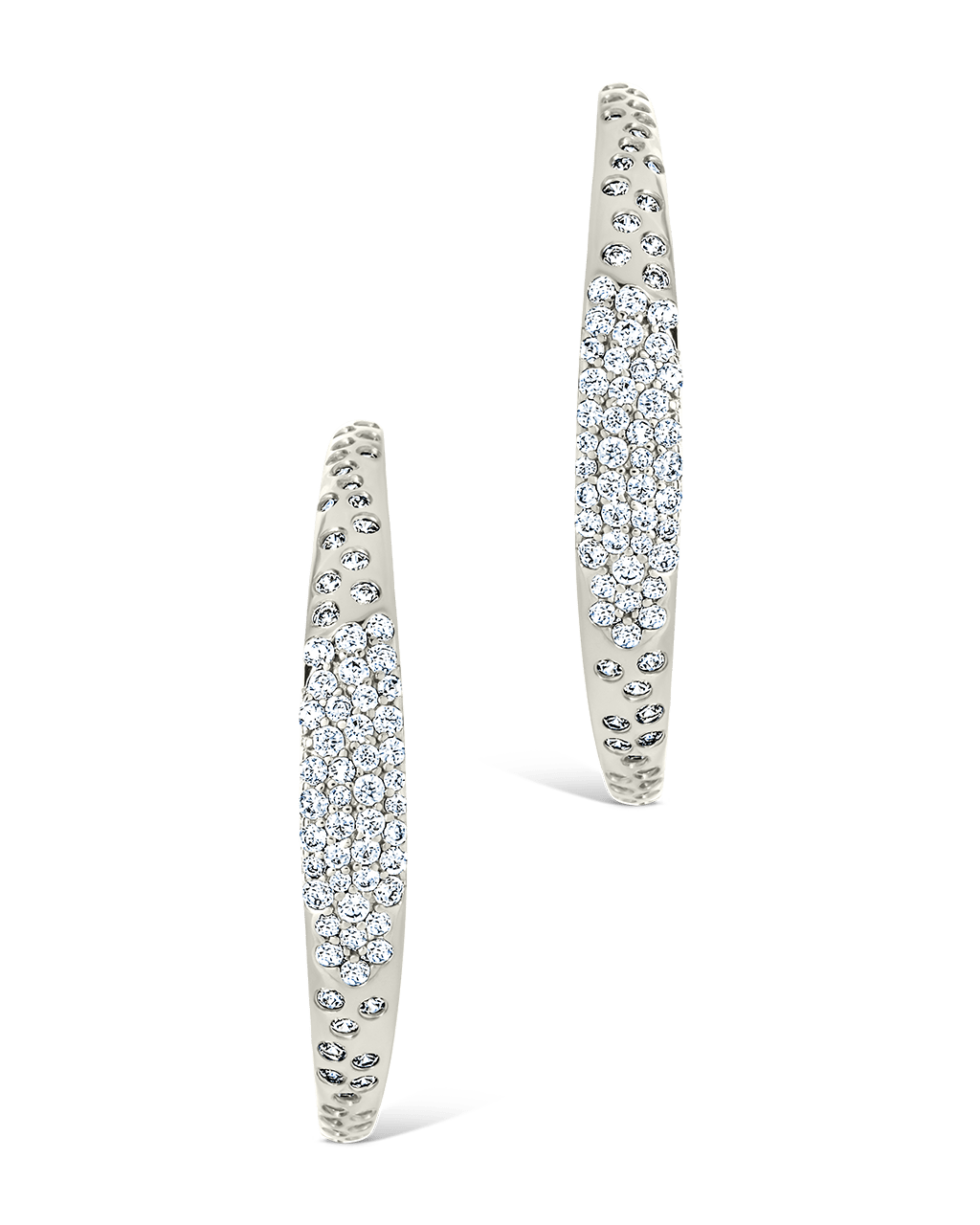 Cherise Pave CZ Hoop Earring