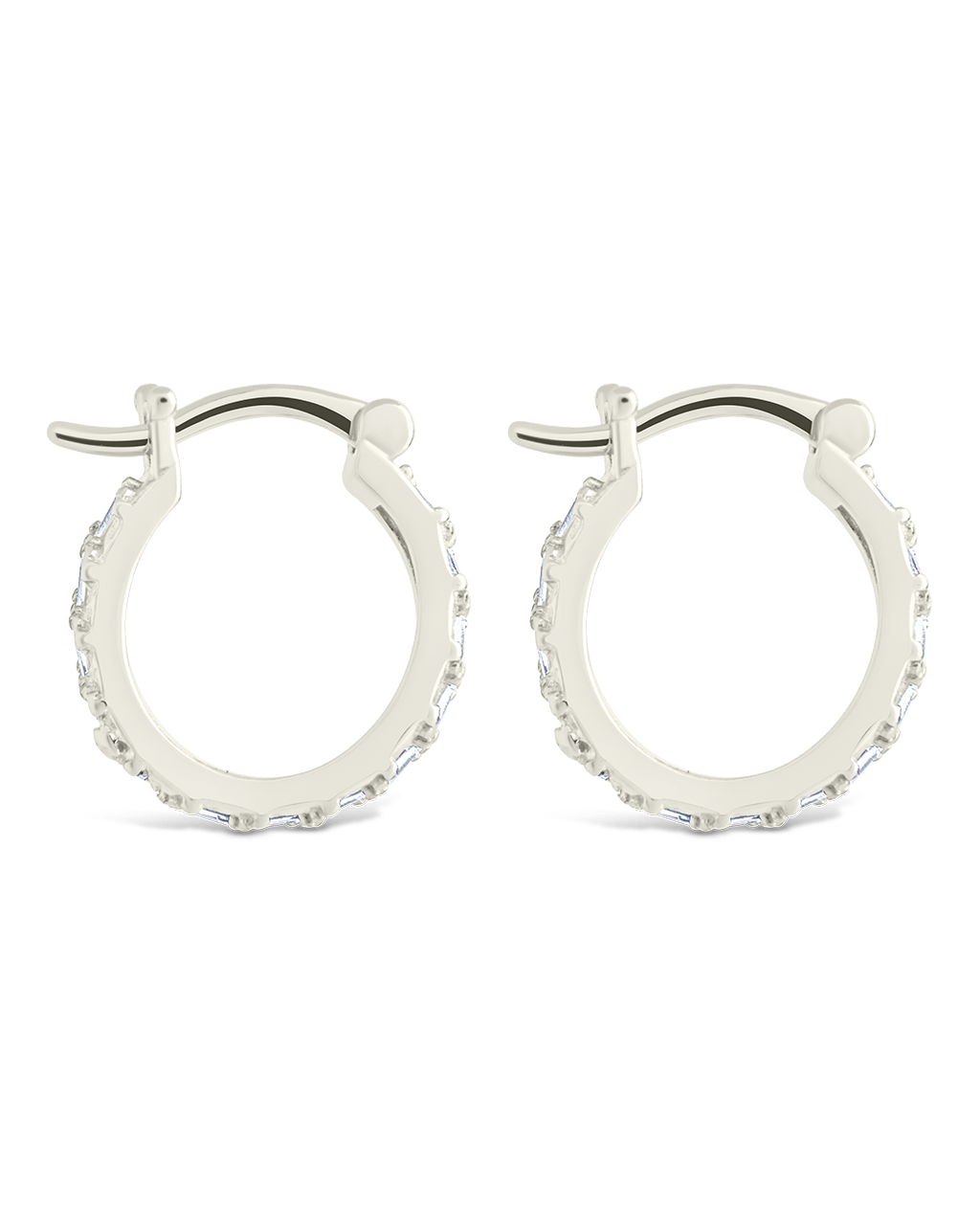 Sterling Silver Norabelle Micro Hoops
