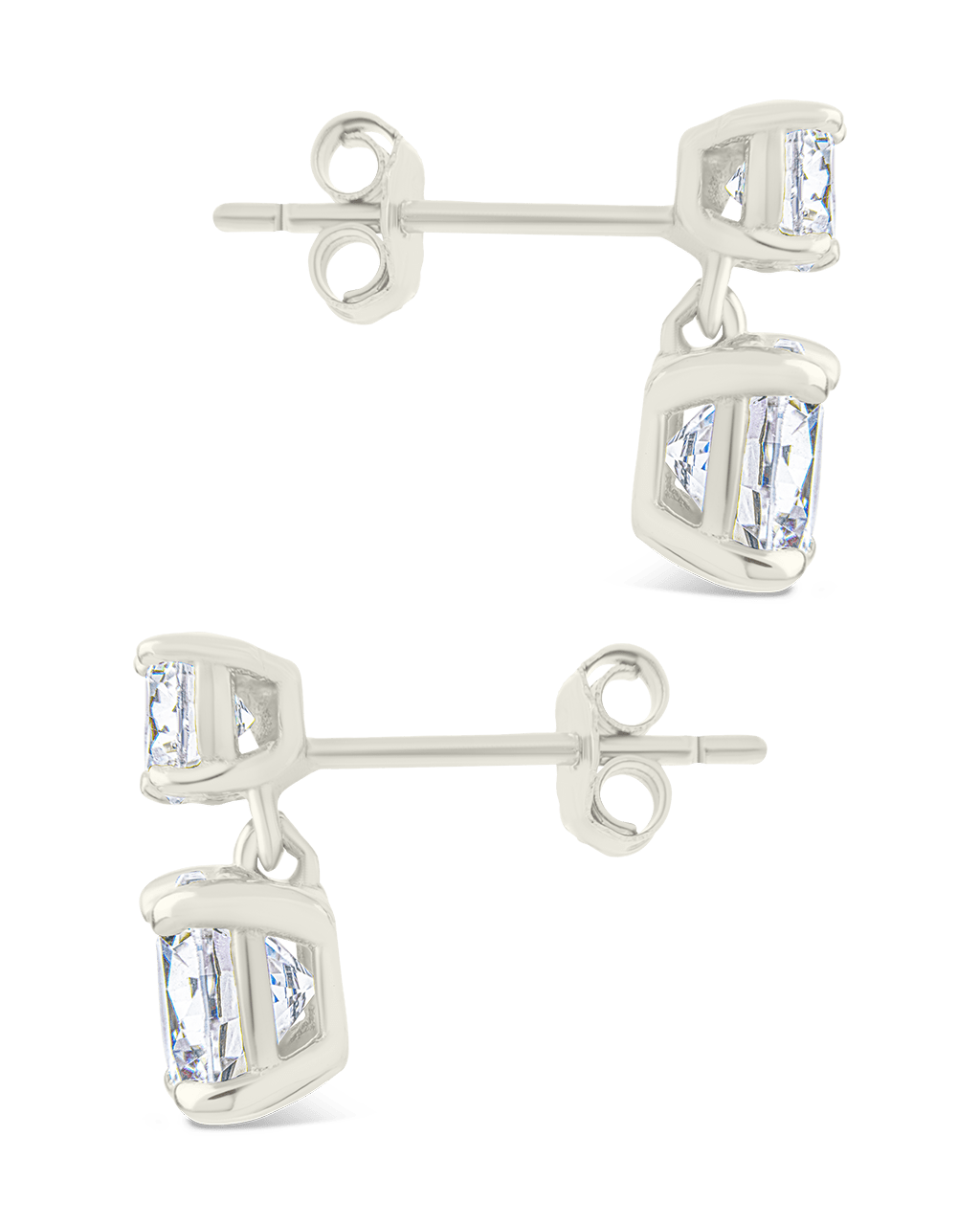 Sterling Silver Galatea Brilliant Cut CZ Studs
