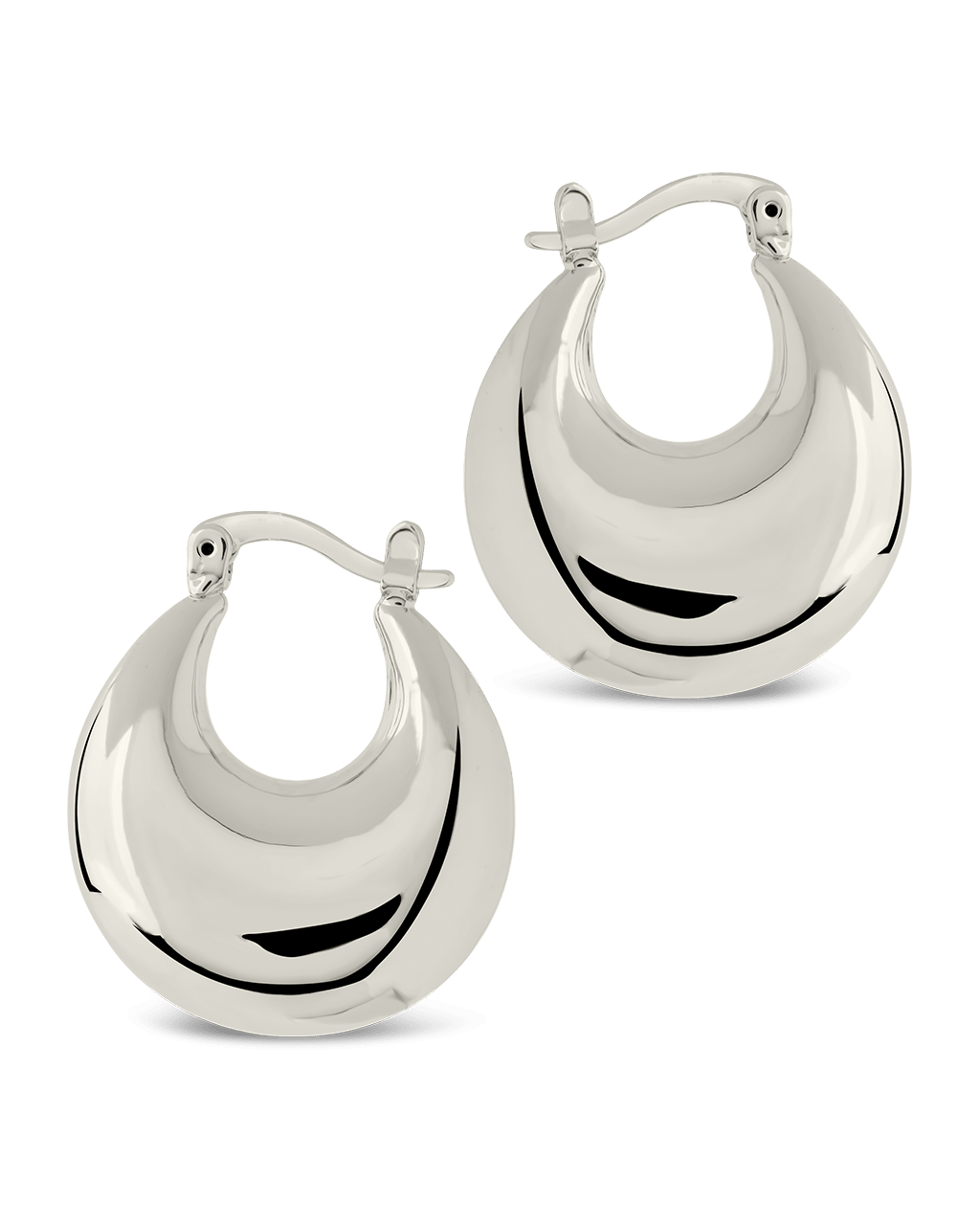 Brooklyn Chunky Tube Hoop Earrings