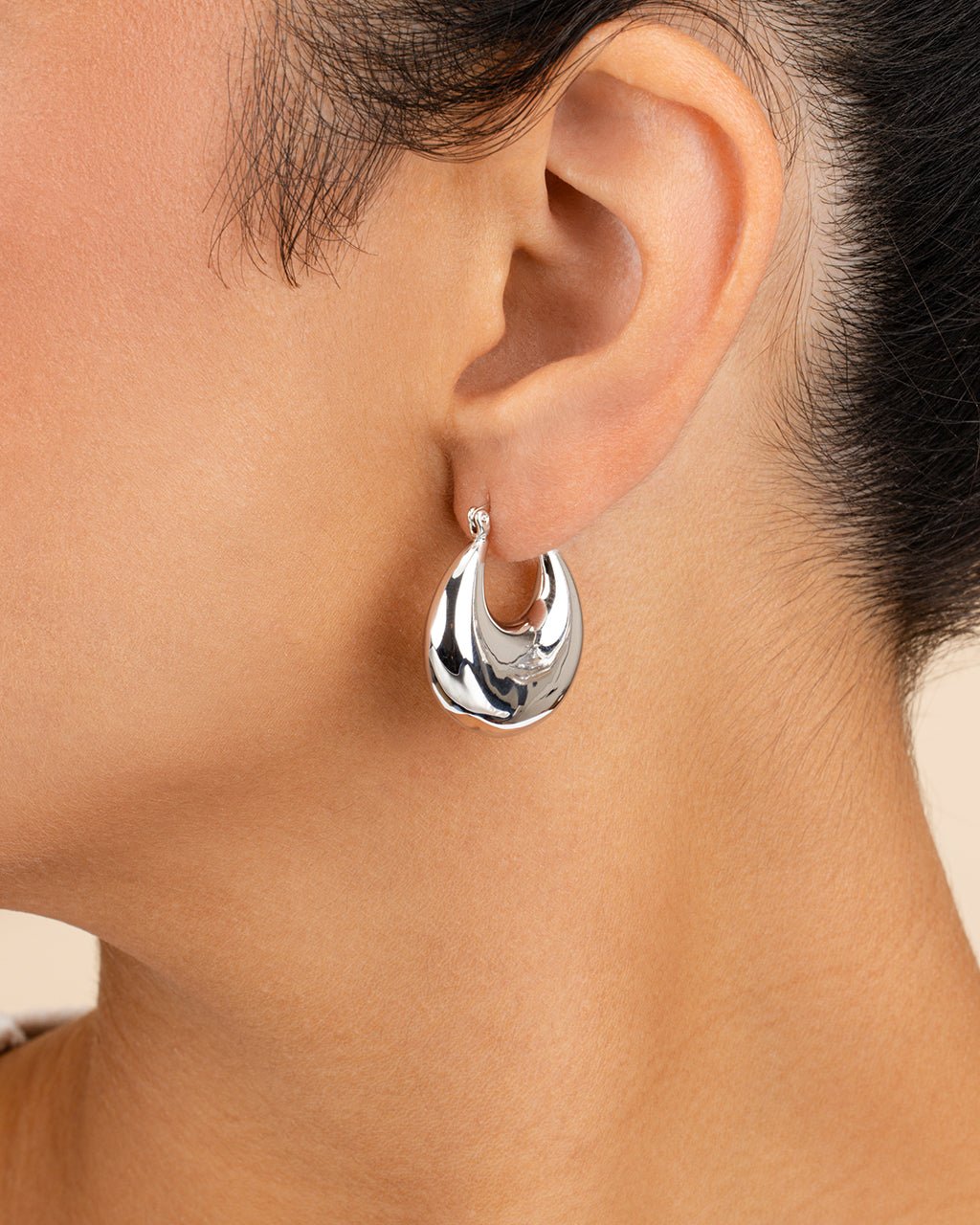 Brooklyn Chunky Tube Hoop Earrings