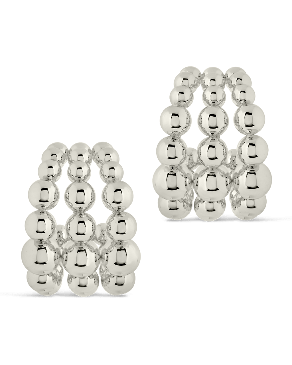 Bubble Sphere Trio Hoop Earrings