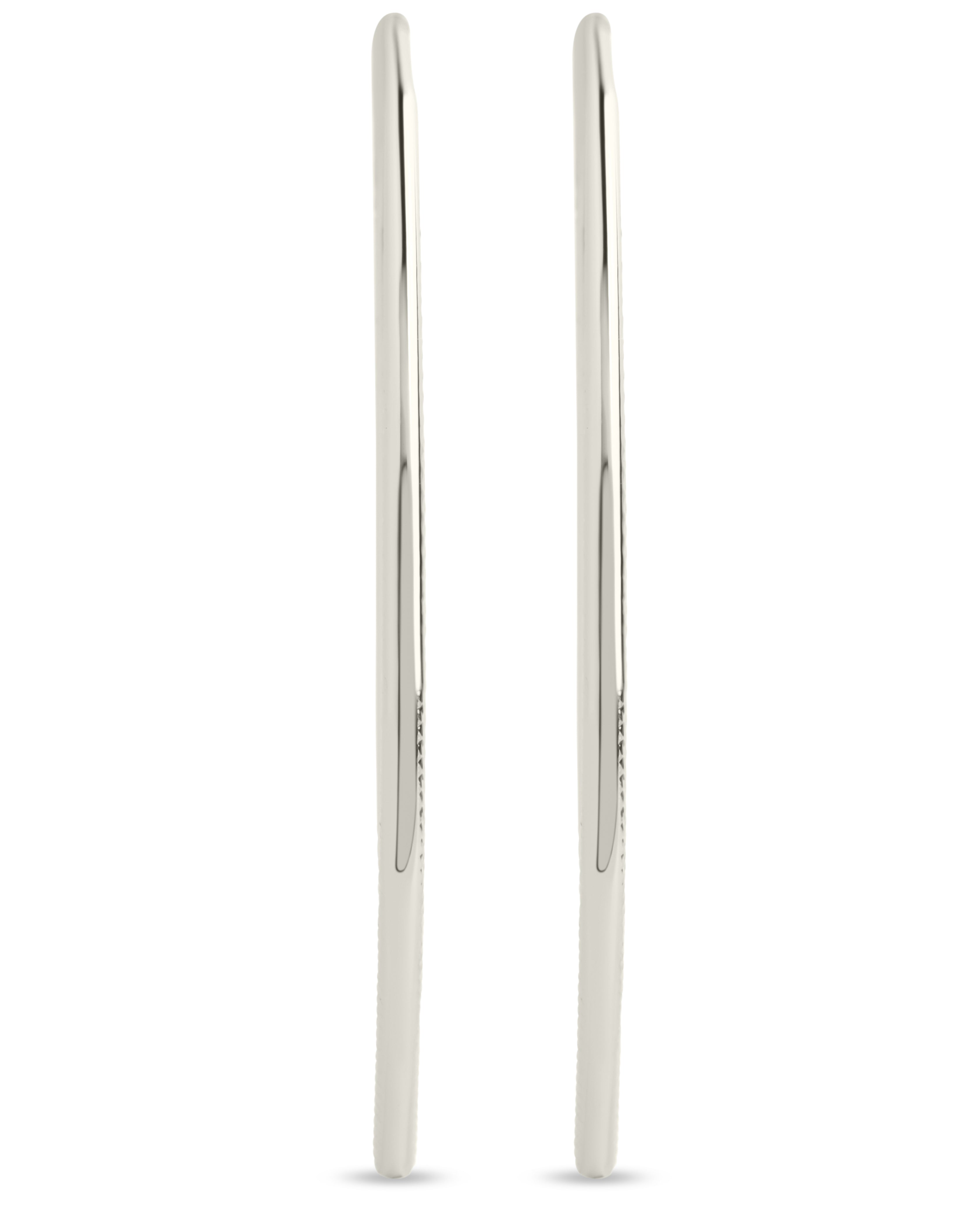 Textured Delicate Threader Hoop Earrings