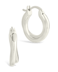 Sterling Silver Janice Twisted Hoop Earrings