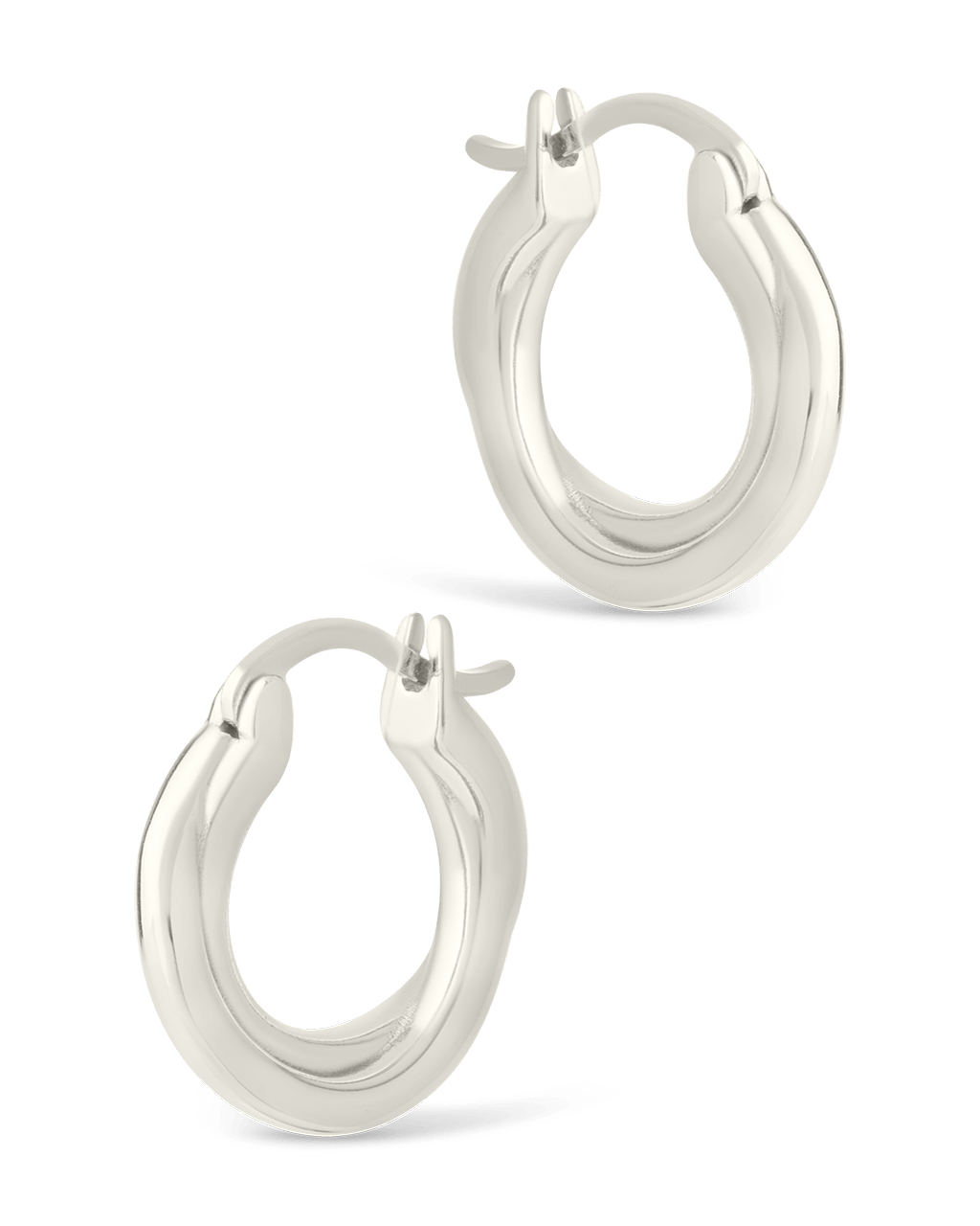 Sterling Silver Janice Twisted Hoop Earrings