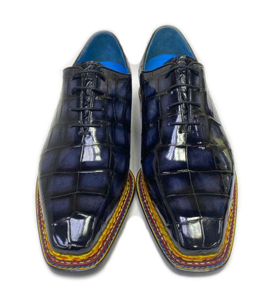 Maurice Ghost Alligator Oxford - Grey