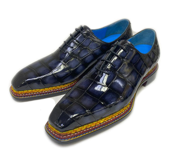Maurice Ghost Alligator Oxford - Grey