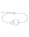 Sterling Silver Interlocking Circle Bracelet