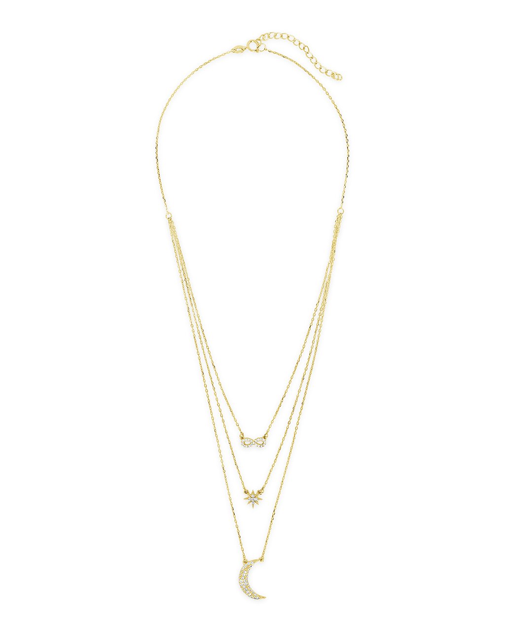 CZ Celestial Infinity Necklace