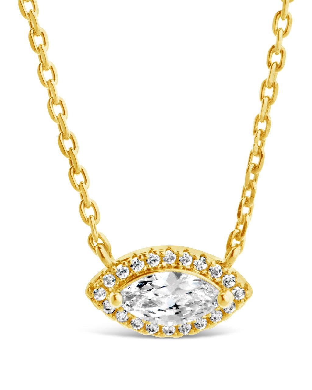 Jamie CZ Evil Eye Pendant Necklace
