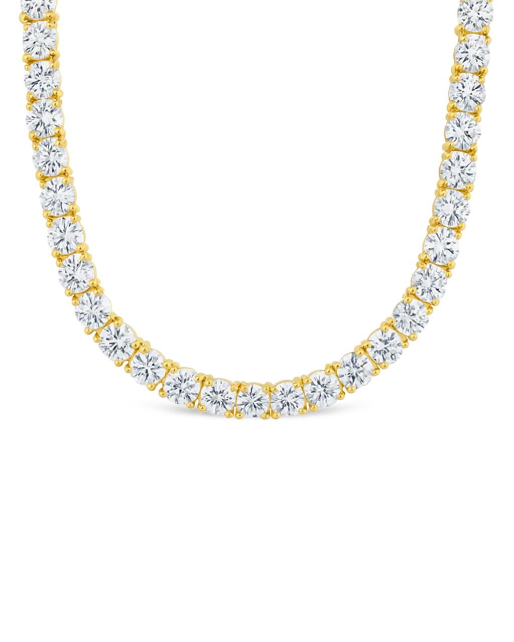 Marisol Round Cut CZ Tennis Necklace