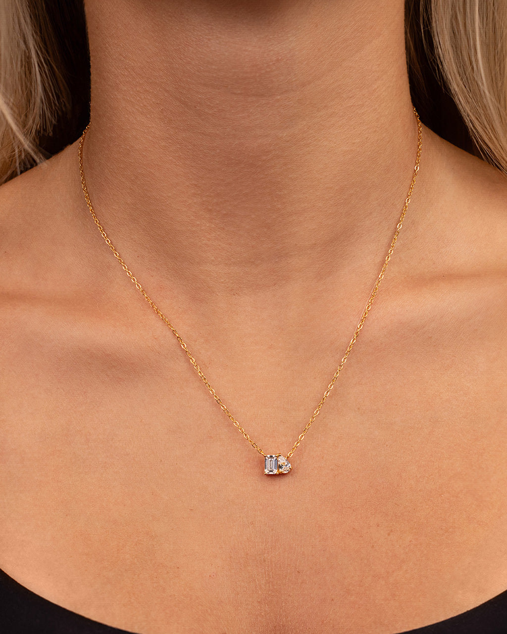 Sterling Silver Guinevere CZ Necklace
