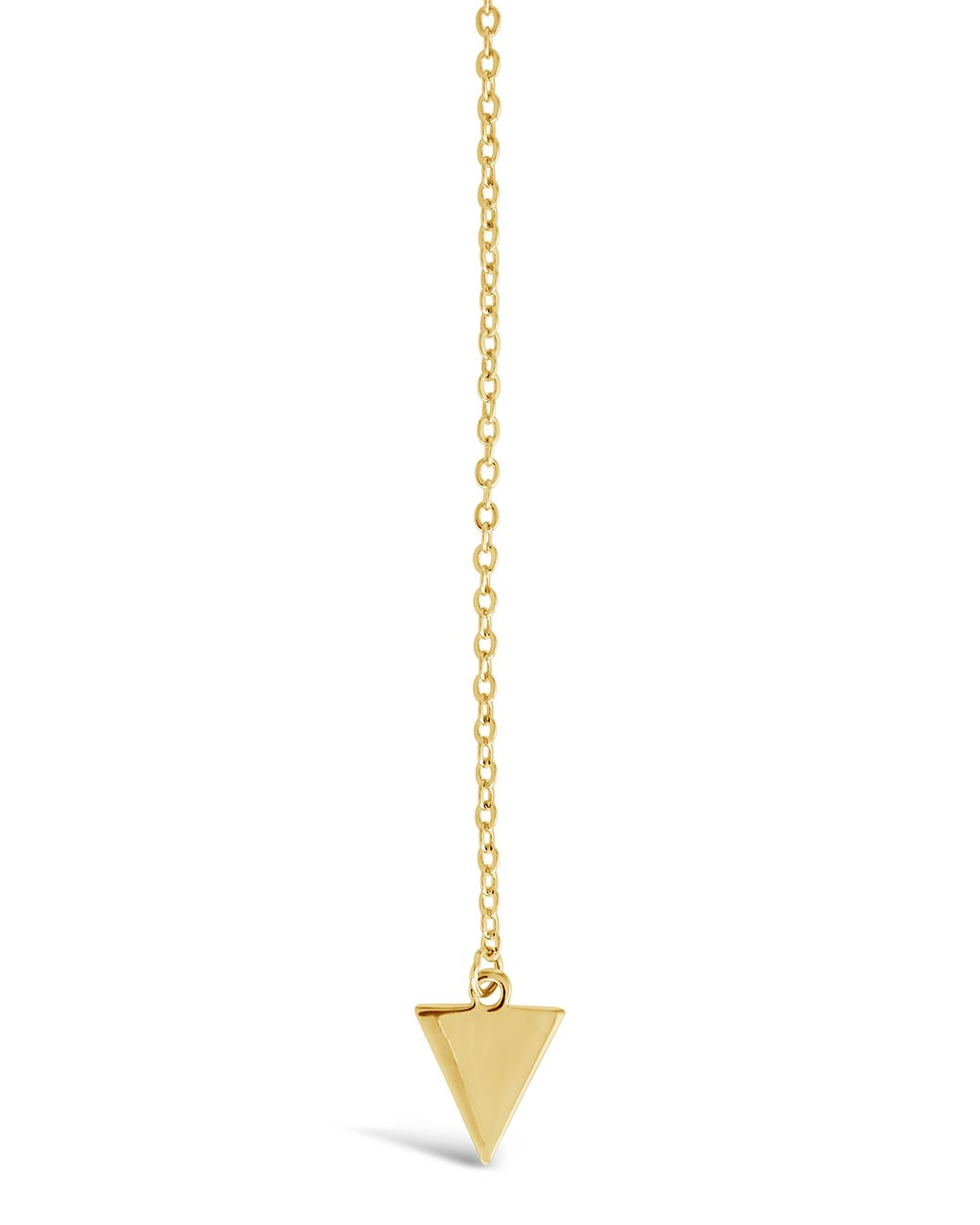 Triple Layer Triangle Drop Chain Necklace