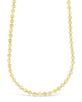 Round Disk Long Chain Necklace