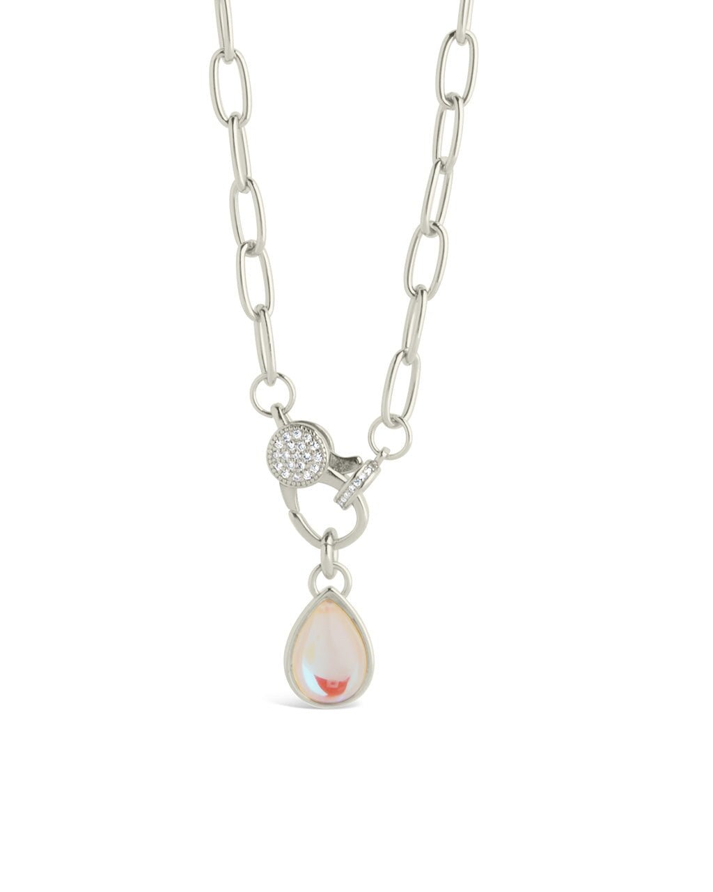 Tay Moonstone Charm & Chain Necklace