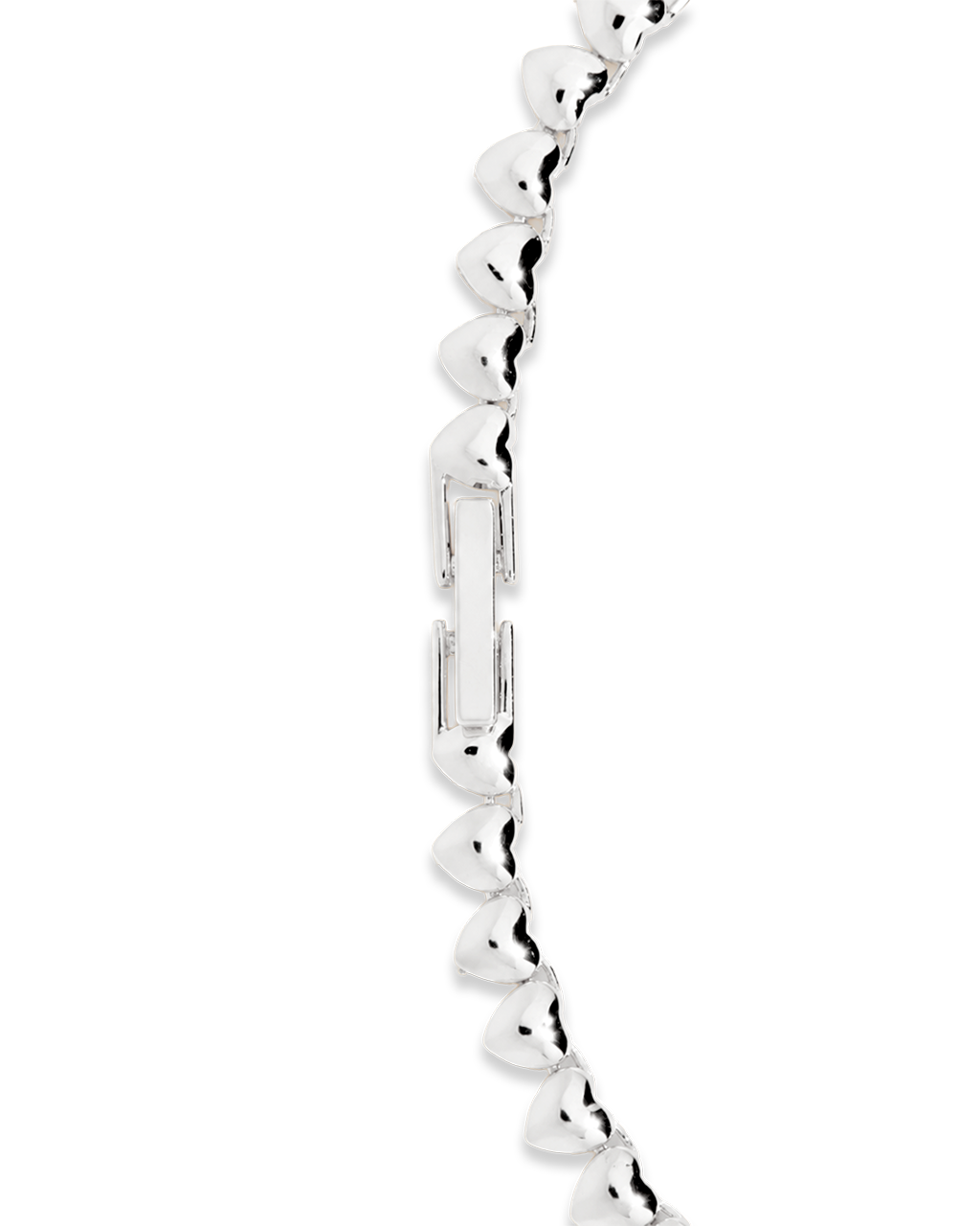 Stephanie Heart CZ Tennis Necklace