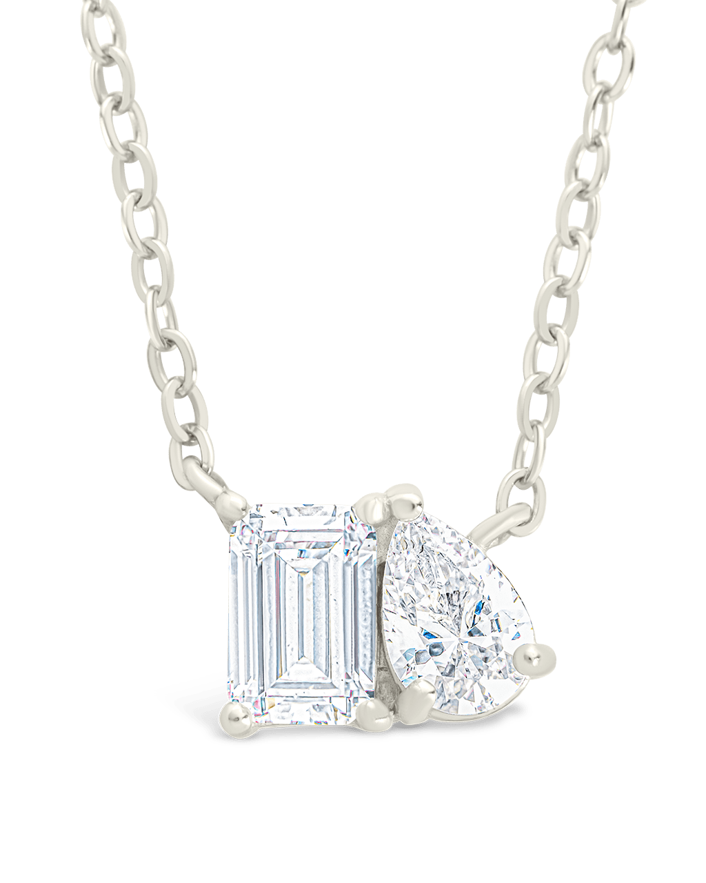 Sterling Silver Guinevere CZ Necklace