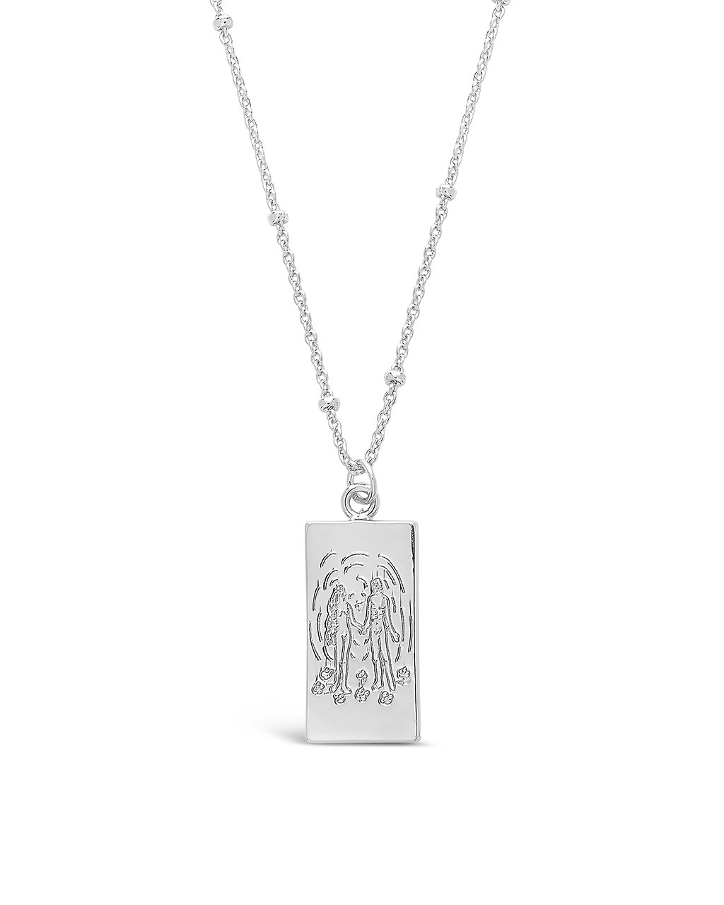 The Lovers Tarot Card Necklace