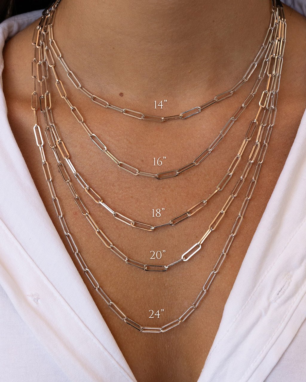 Sterling Silver Paperclip & Everyday Studs Jewelry Bundle
