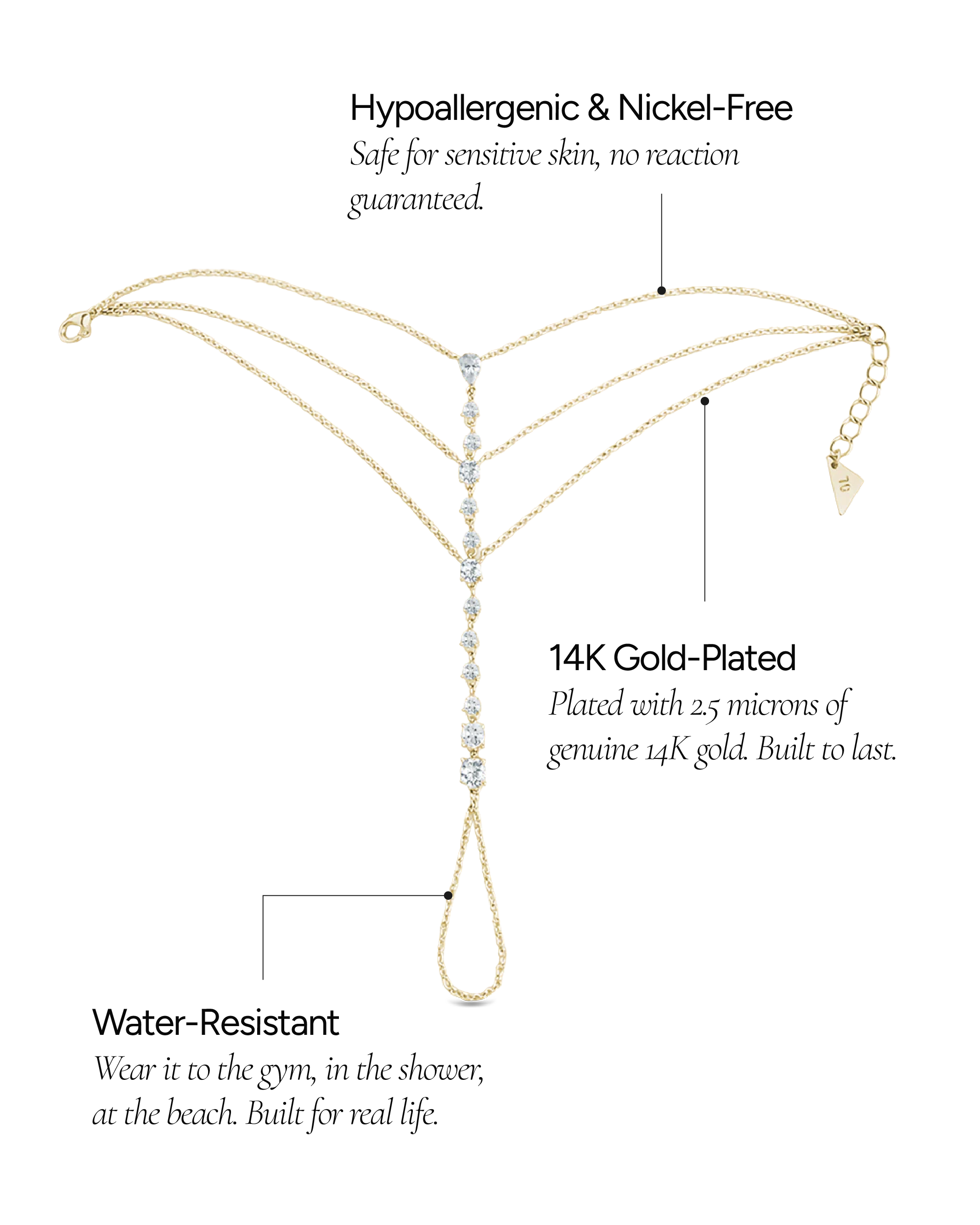 Maëlys CZ Hand Chain