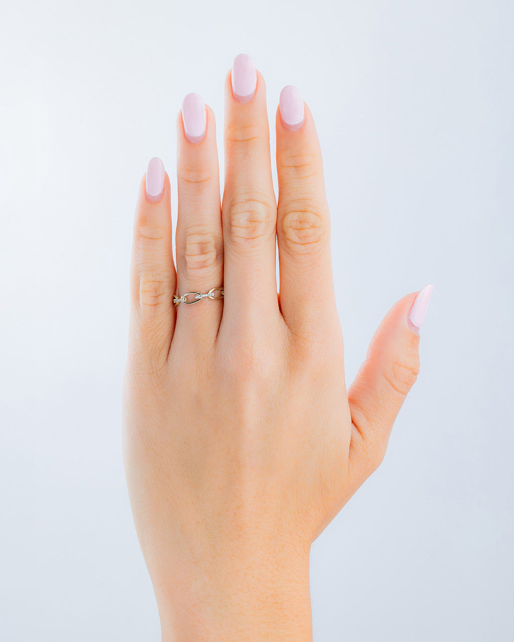Sterling Silver Open Chain Link Ring