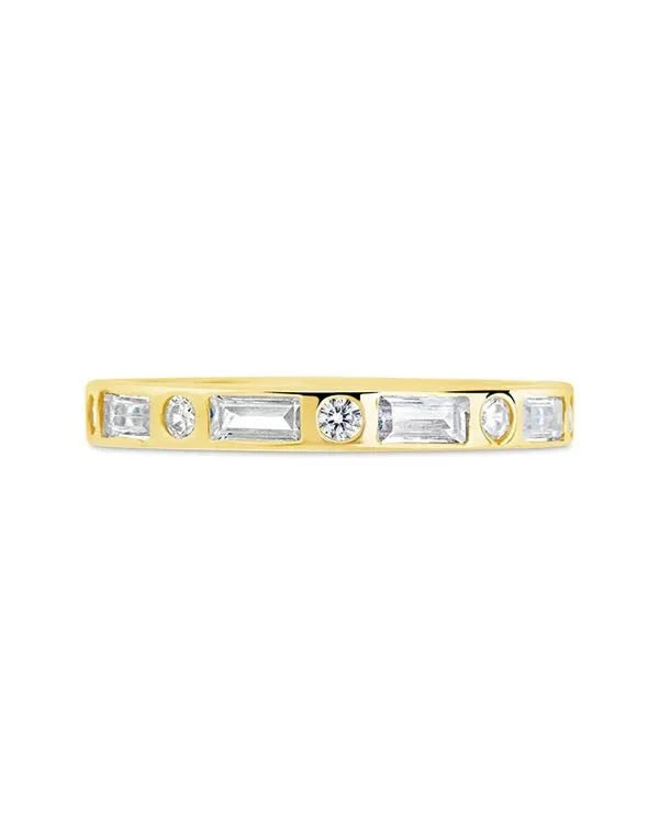 Sterling Silver Ethel CZ Band Ring