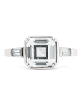 Sterling Silver Asscher Baguette Ring
