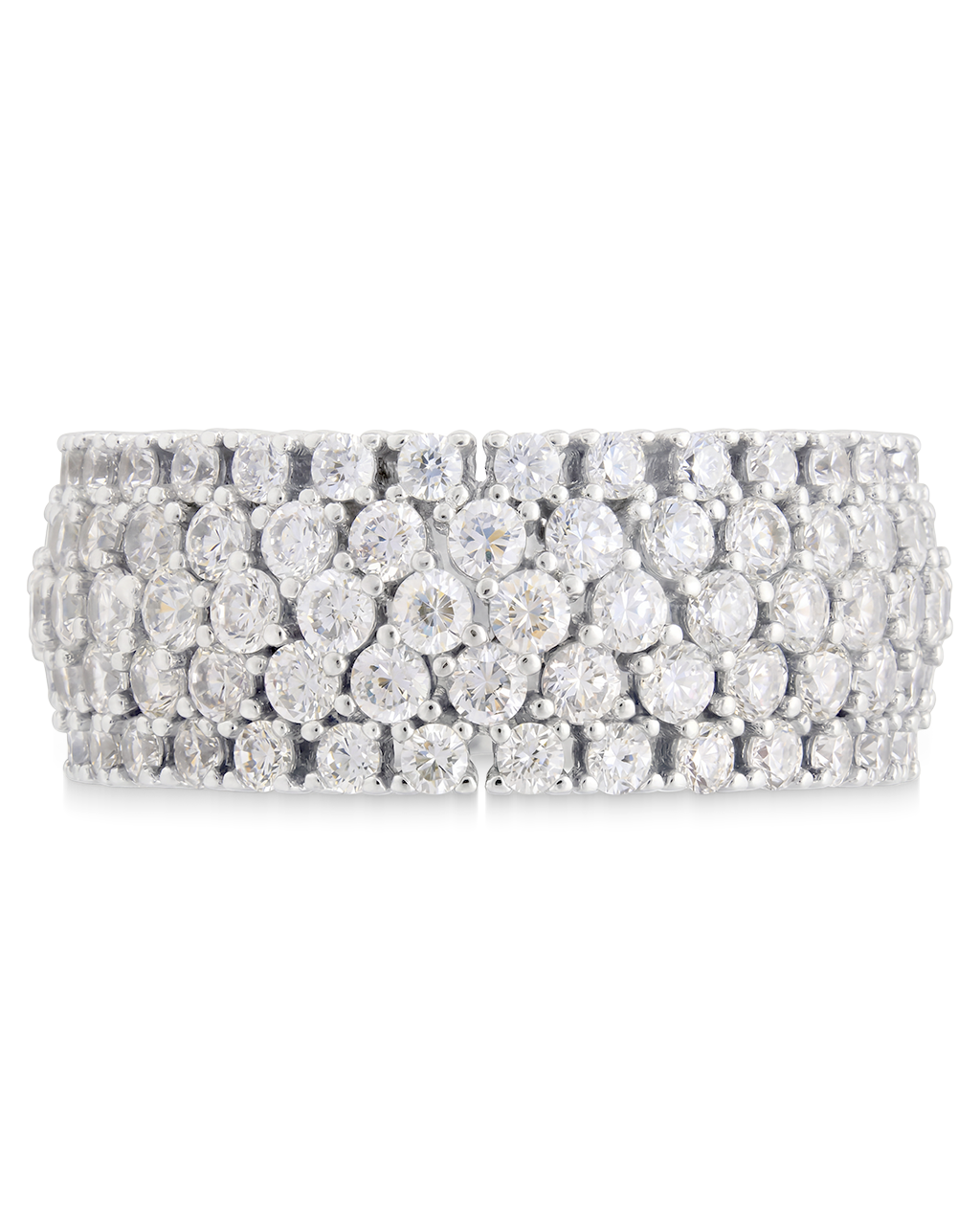 Sterling Silver Yvonne CZ Stacking Ring
