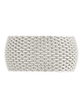 Sterling Silver Wide Mesh Ring