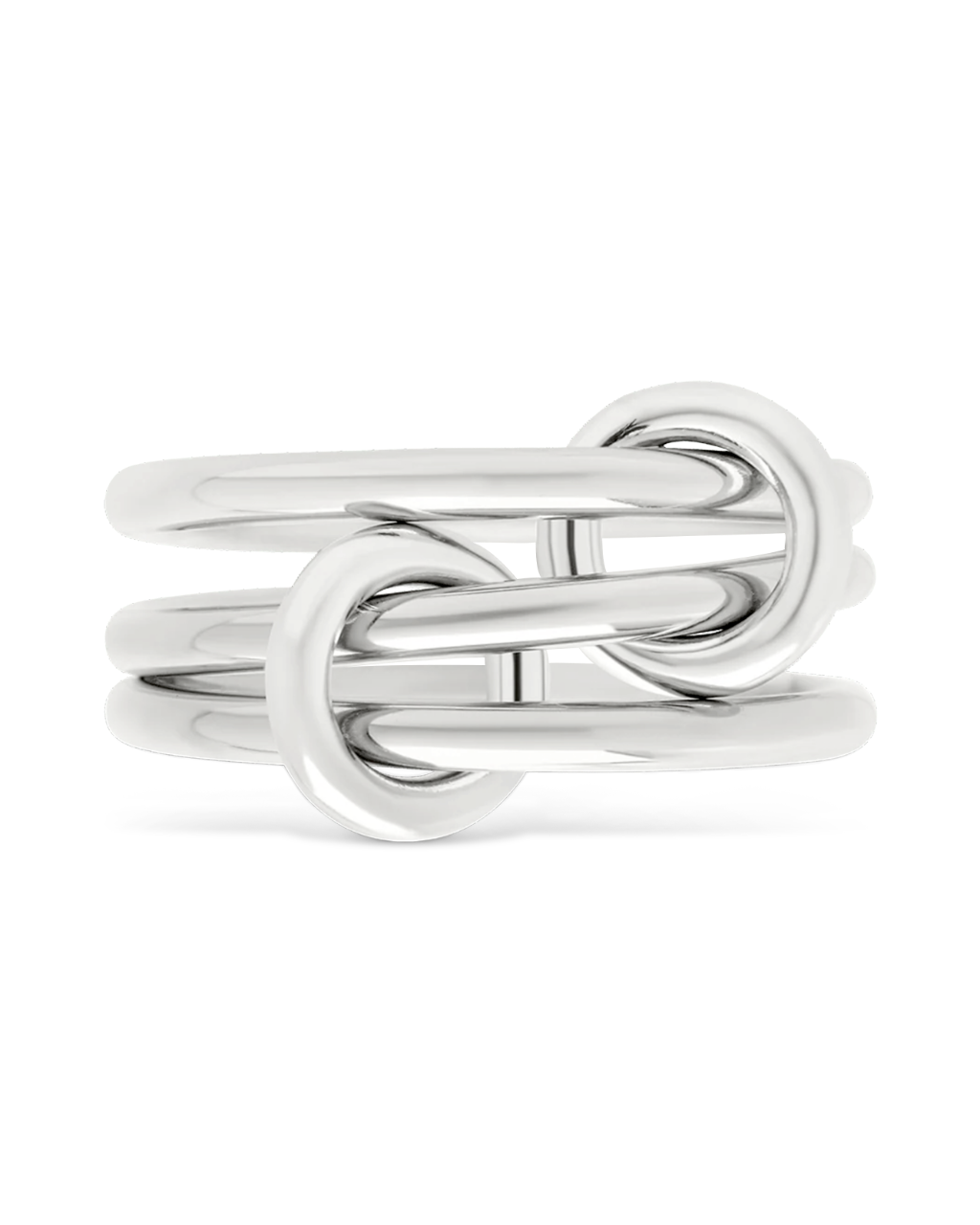 Sterling Silver Jasmin Link Stacking Ring
