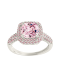Sterling Silver Pink CZ Legacy Ring