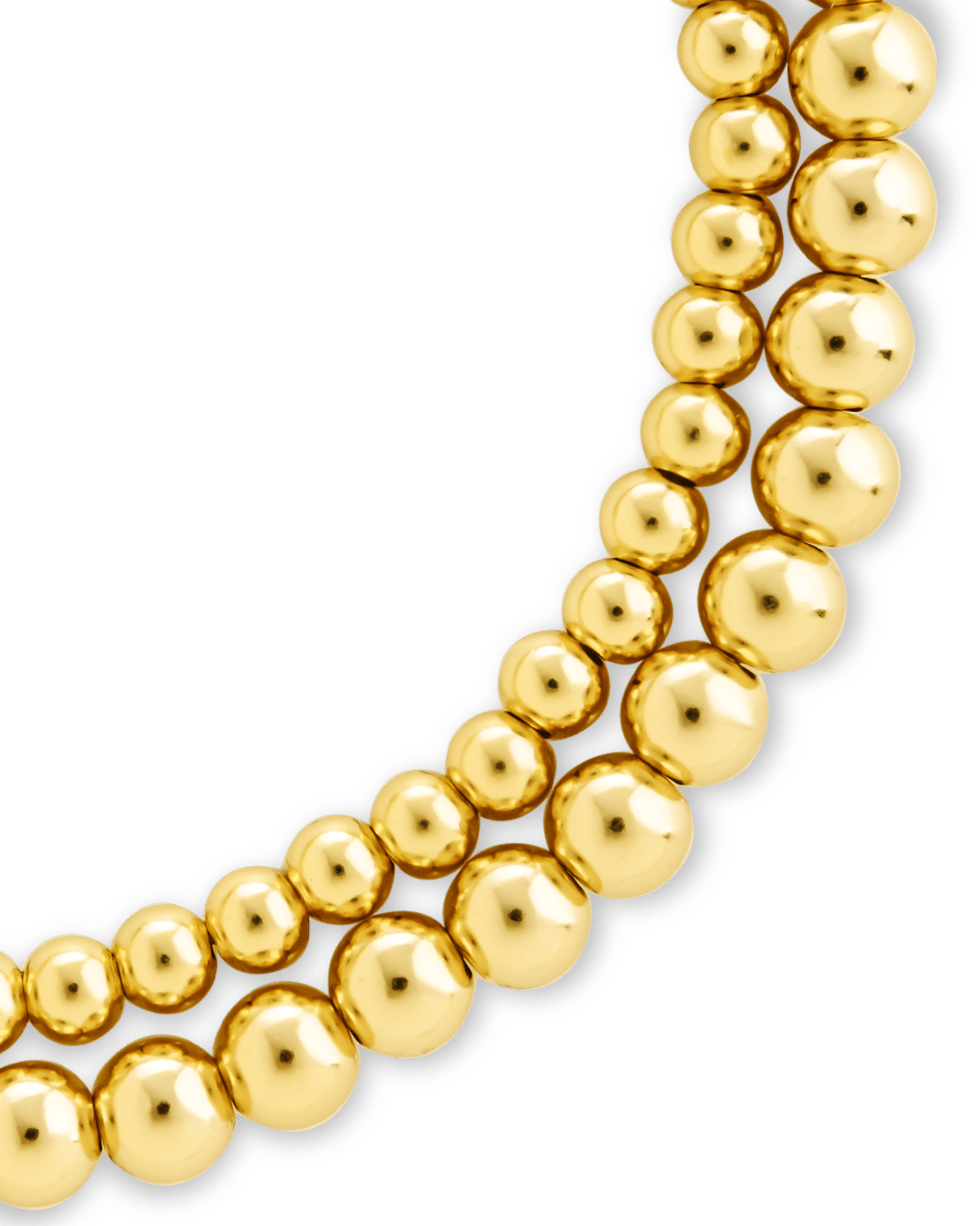 Sterling Silver Beaded Stretch Bracelet Sets