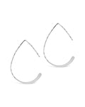 Sterling Silver Teardrop Threader Earrings