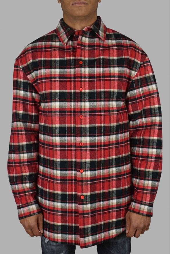 Balenciaga Men Checked Shirt