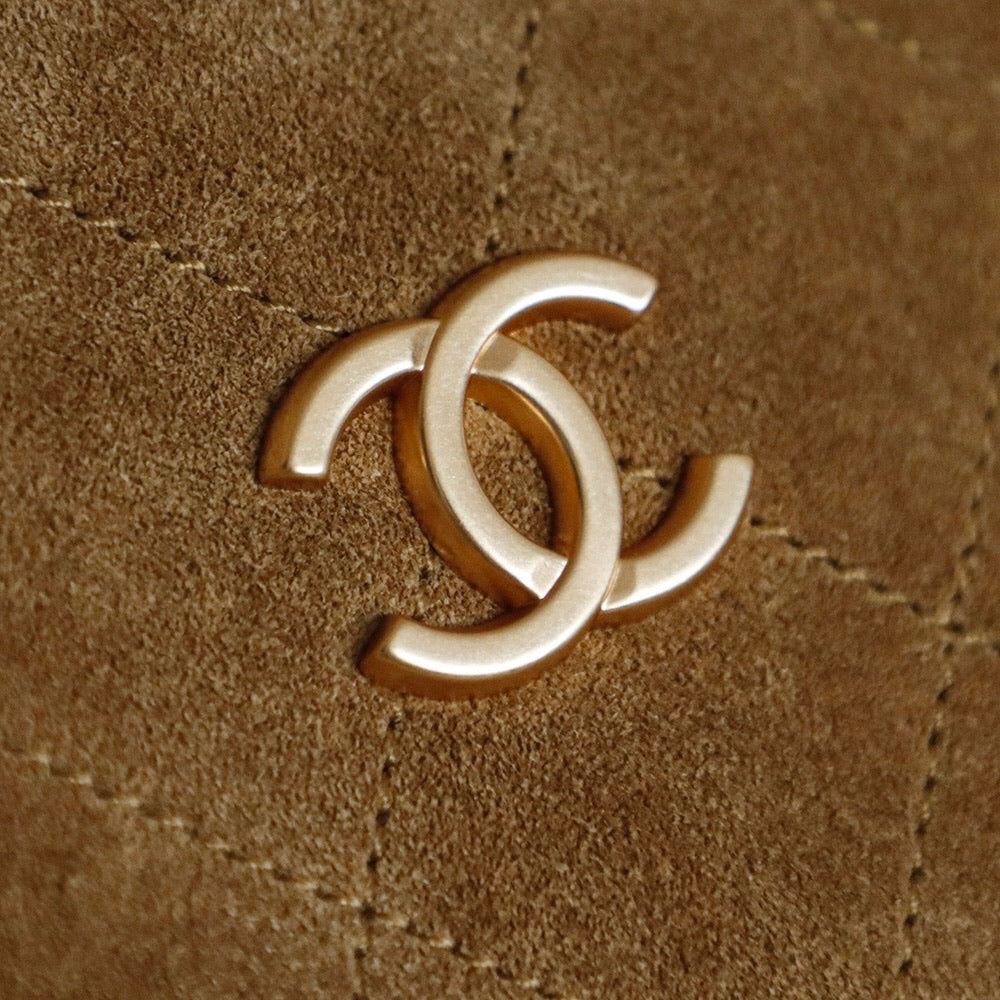 Chanel Suede Boston Bag