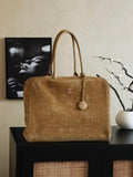 Chanel Suede Boston Bag