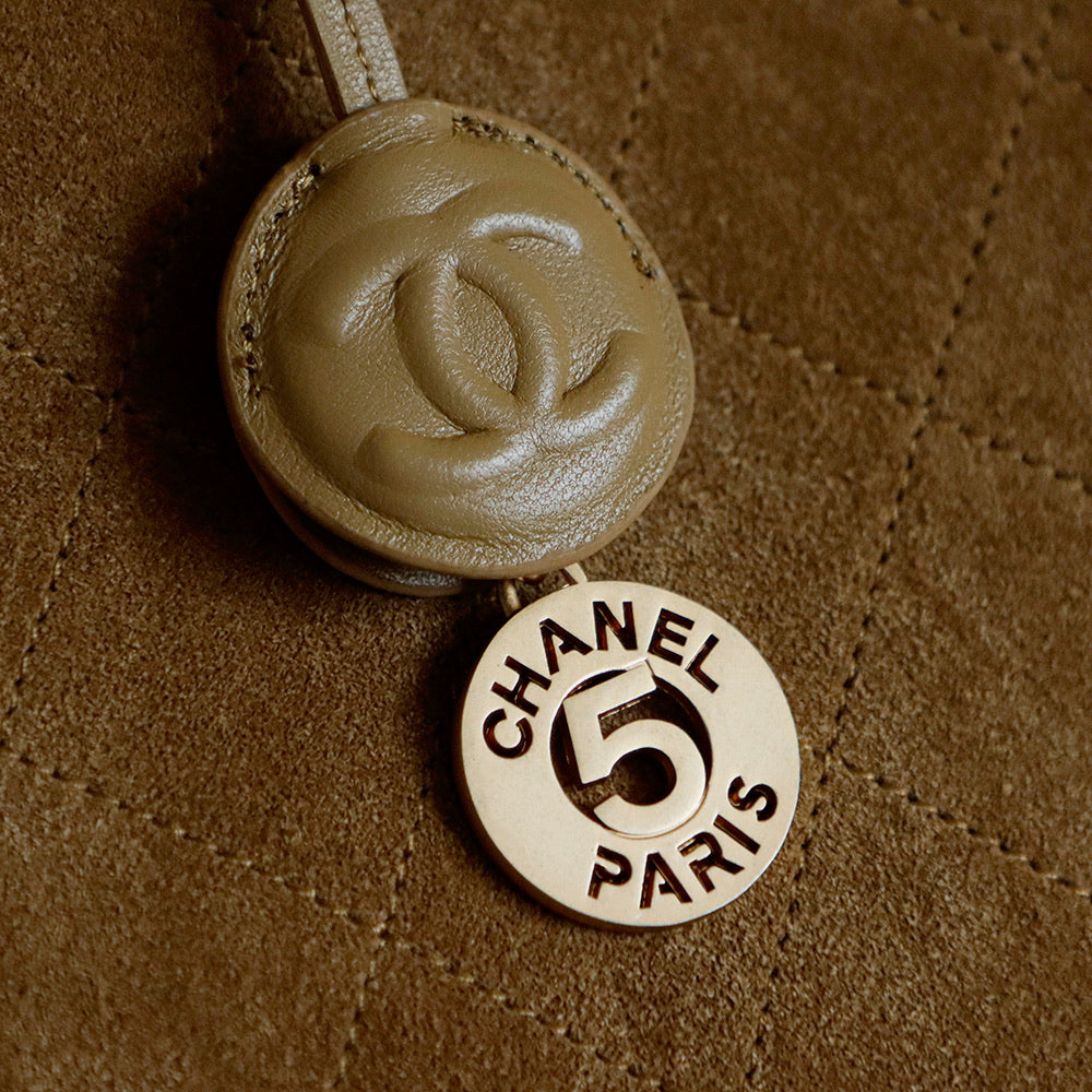 Chanel Suede Boston Bag