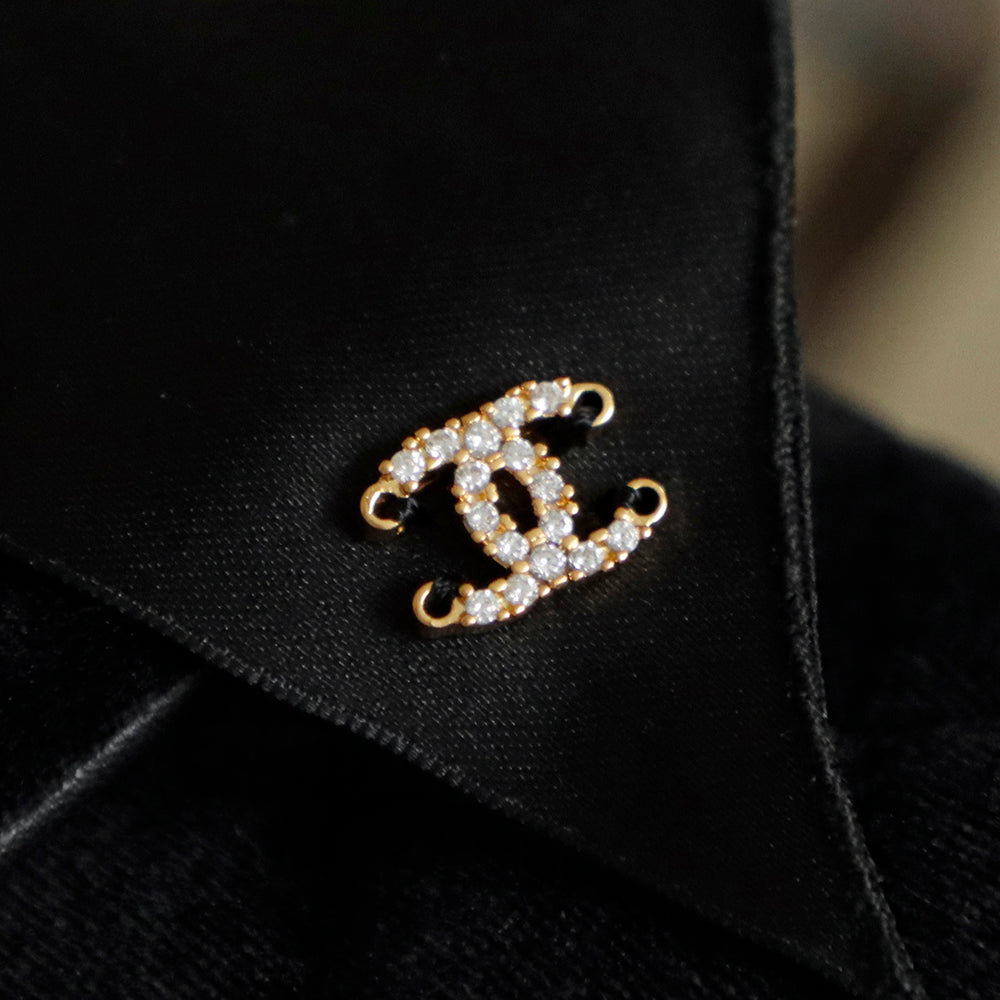 CHanel 25k Black Velvet Handle bag