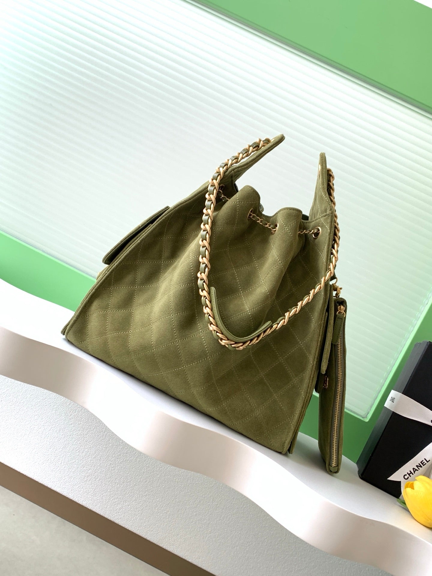 Chanel Bag with frosted Leather