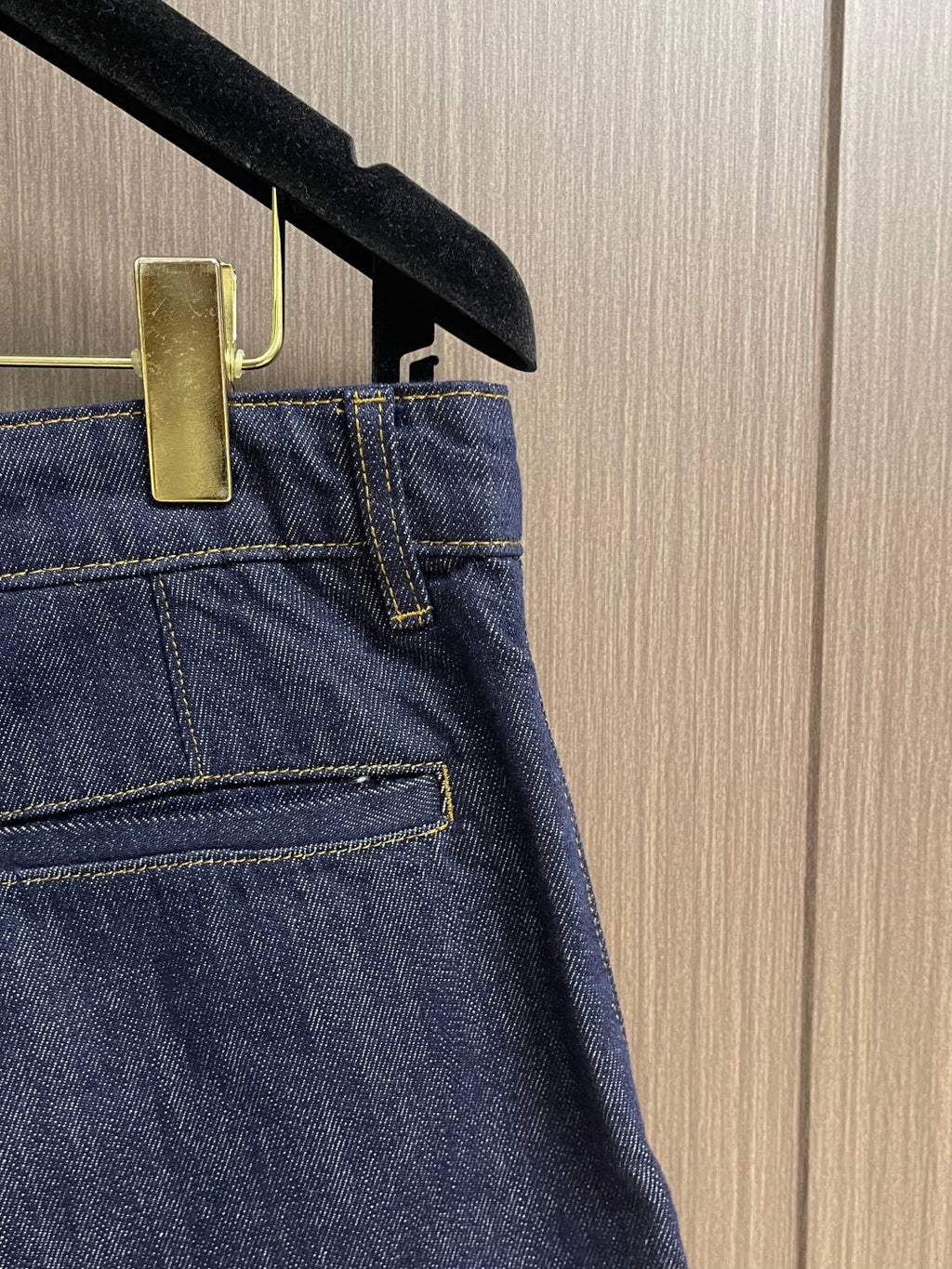 LV Blue Tailored Denim Shorts