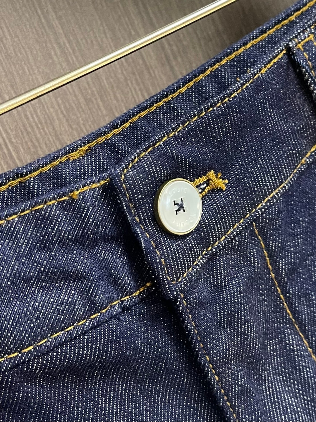 LV Blue Tailored Denim Shorts