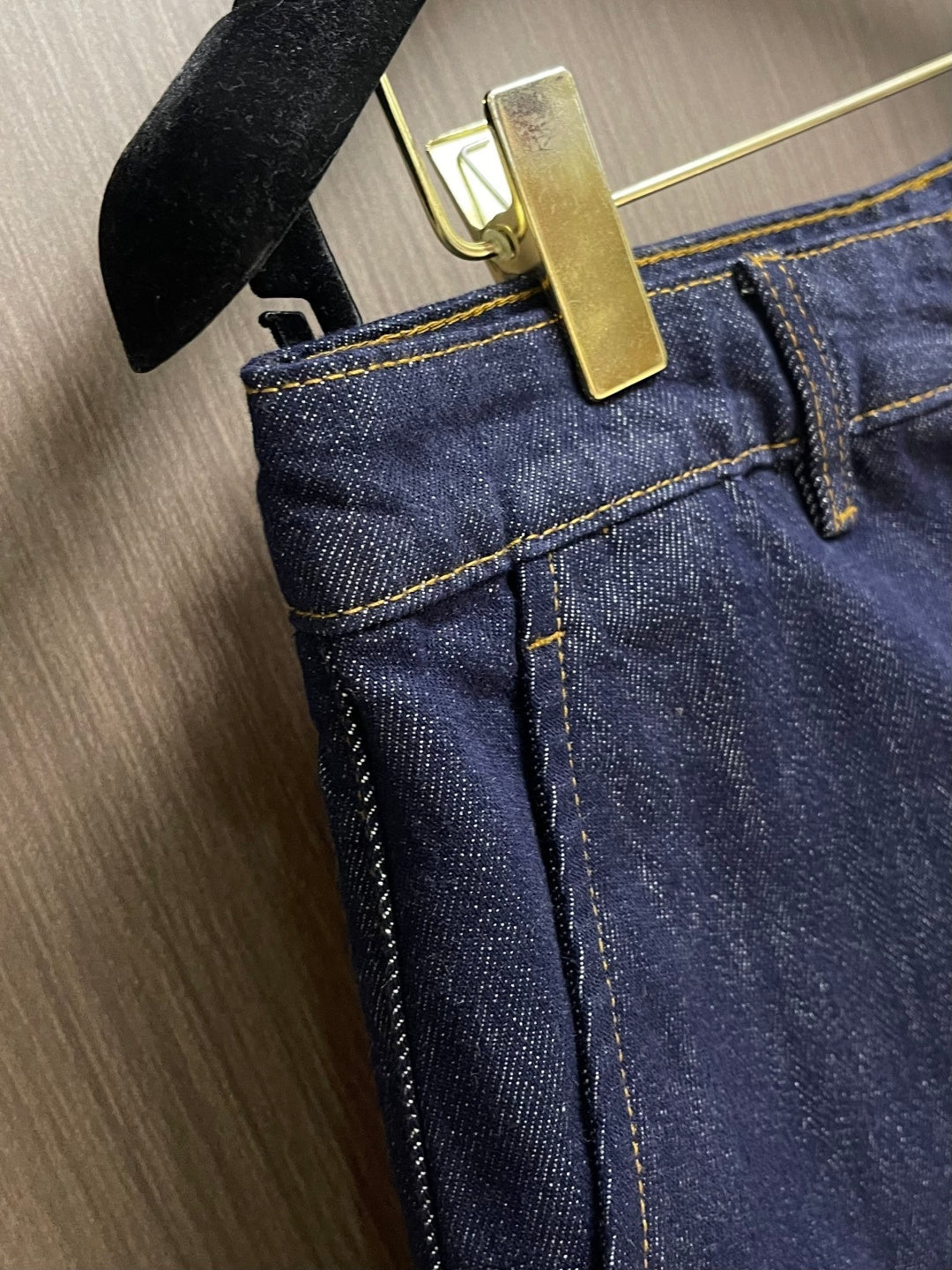 LV Blue Tailored Denim Shorts