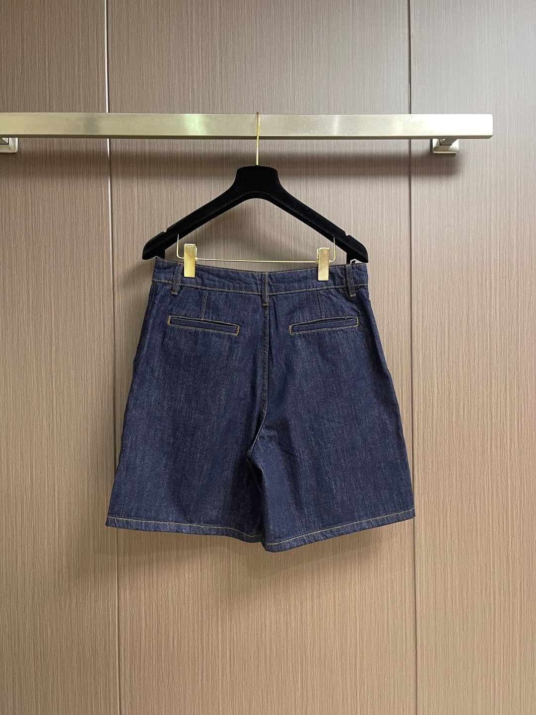 LV Blue Tailored Denim Shorts