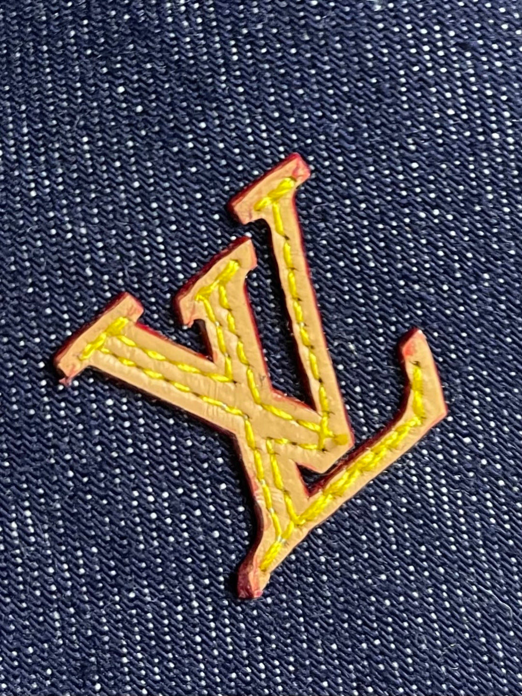 LV Blue Tailored Denim Shorts