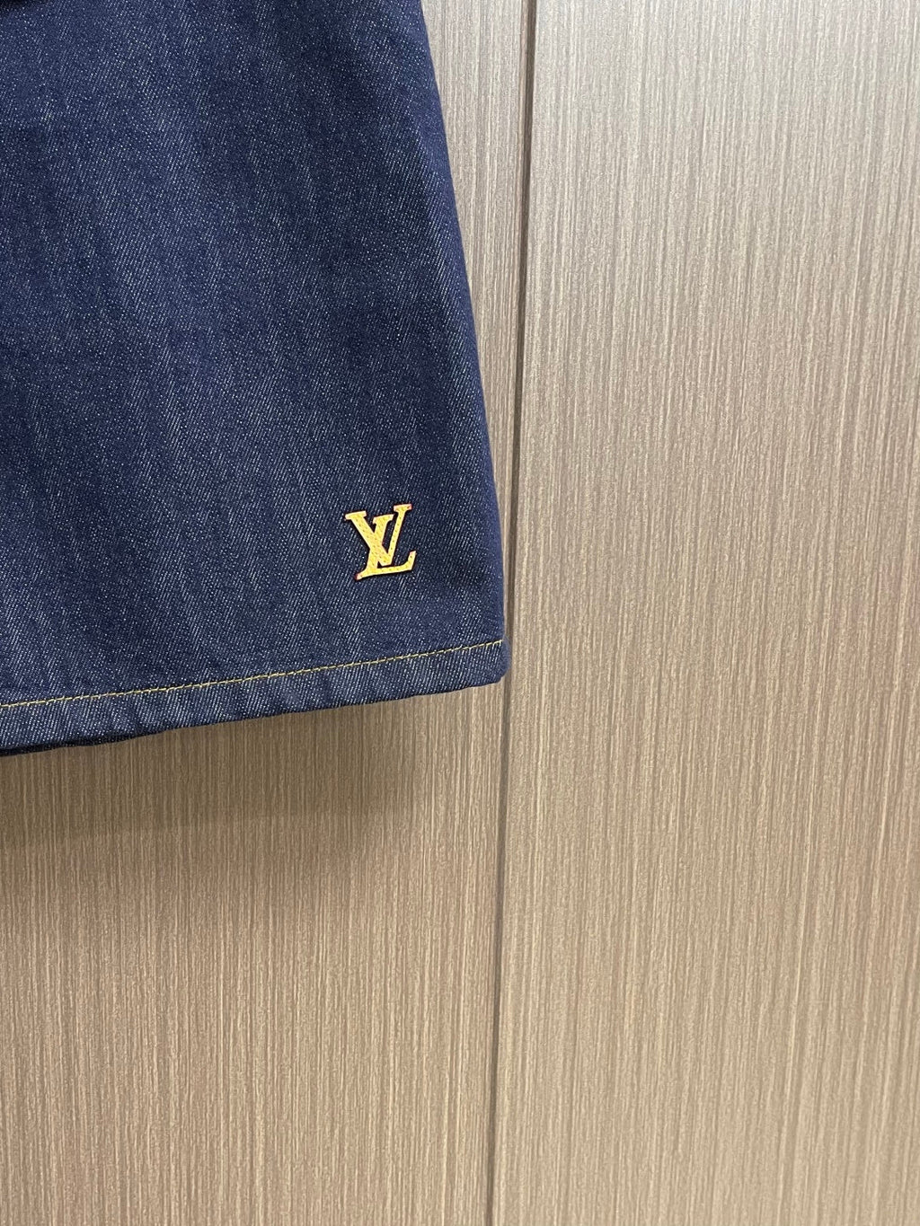 LV Blue Tailored Denim Shorts